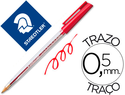 ESFEROGRAFICA STAEDTLER STICK VERMELHA