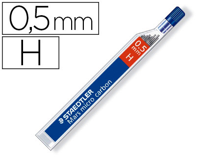 MINAS STAEDTLER MARS MICRO GRAFITE 0,5 MM H TUBO COM 12 UNIDADES