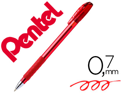 ESFEROGRAFICA PENTEL BX487 COM TAMPA COR VERMELHO