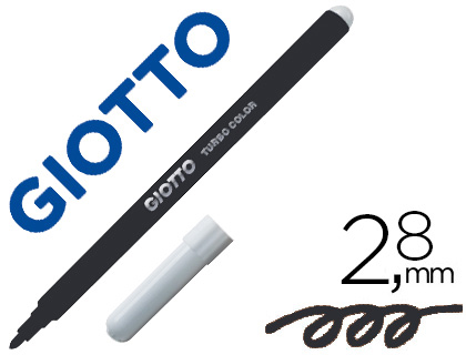 MARCADOR GIOTTO TURBO COLOR LAVAVEL COM PONTA BLOQUEADA UNICOLOR PRETO