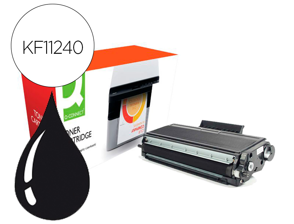 TONER COMPATIVEL Q-CONNECT BROTHER TN3480 HL-L5000 / L5100 / L5200 / L6300 / L6400 PRETO 8000 PAGINAS