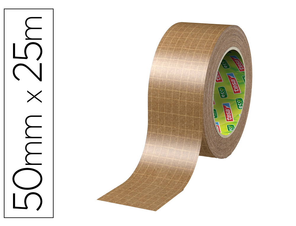 FITA ADESIVA TESA ECO PARA EMBALAGEM ULTRAFORTE COR KRAFT 25 MT X 50 MM