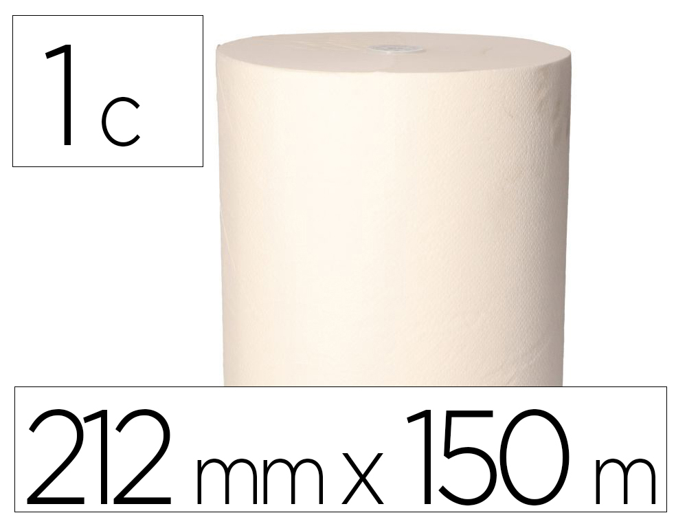 PAPEL SECA MAOS BUNZL GREENSOURCE 2 FOLHAS CELULOSE BRANCA 212 MM X 150 MT COM SISTEMA AUTOCORTE PACK DE 6 ROLOS