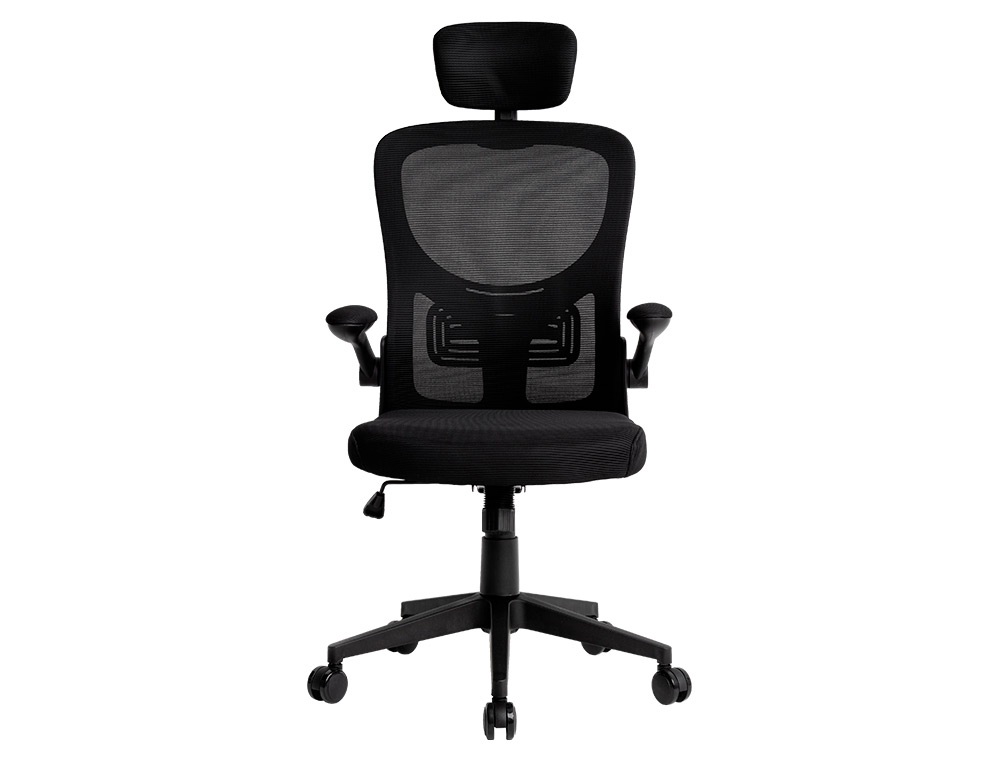 CADEIRA ERGONOMICA Q-CONNECT PALERMO MALHA BASE NYLON ALT MAX 1300 MM LARG 610 MM PROF 600 MM RODAS PREMIUM COR PRETO