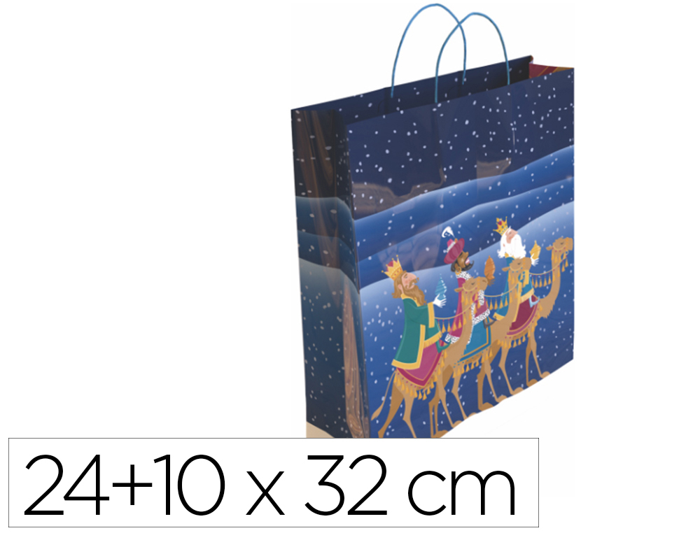SACO PARA PRESENTE BASIKA NV2303 S 24+10X32 CM
