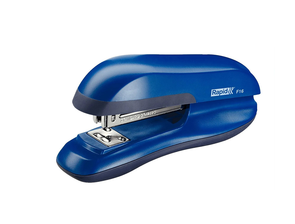 AGRAFADOR RAPID F30 PLASTICO ABS COR AZUL CAPACIDADE 30 FOLHAS USA AGRAFES 24/6 E 26/6