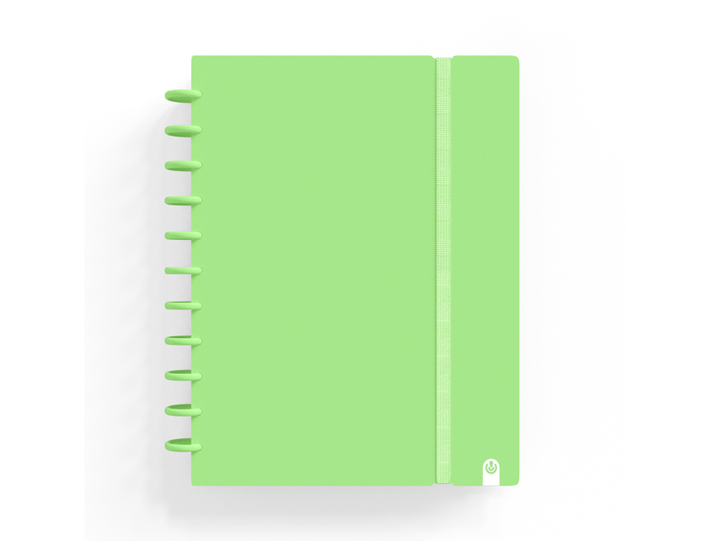 CADERNO CARCHIVO INGENIOX FOAM A4 80 F QUADRICULA VERDE PASTEL