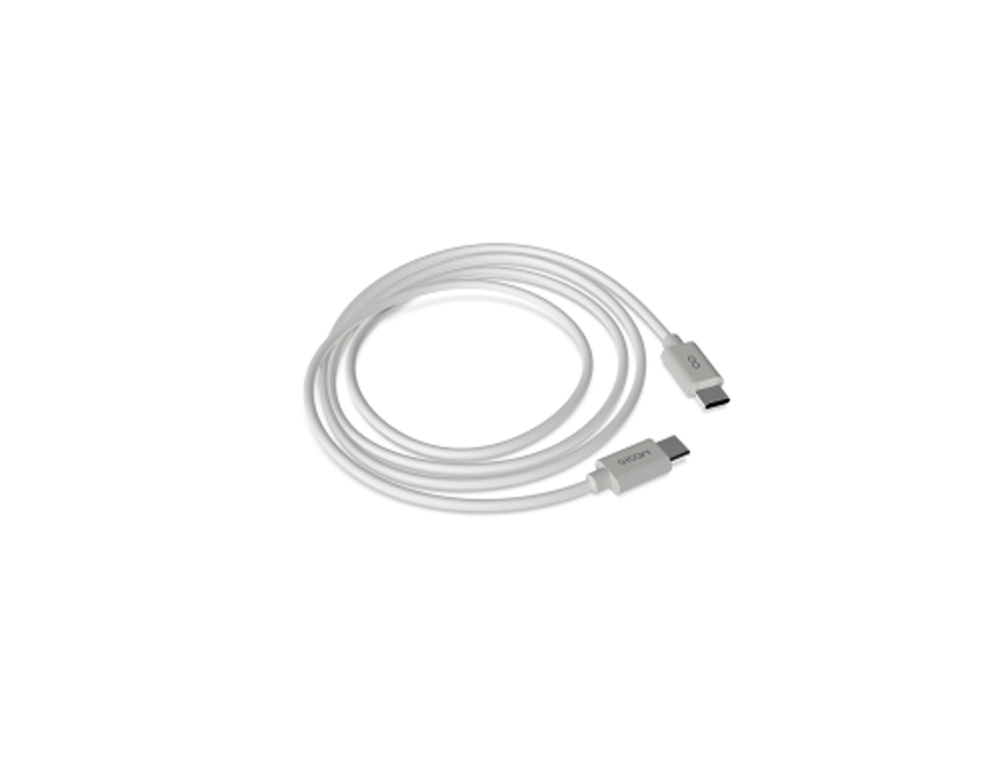 CABO GROOVY USB-C A TIPO C COMPRIMENTO 1 MT COR BRANCO