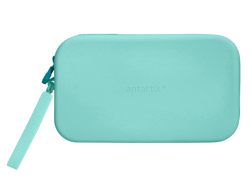 ESTOJO ESCOLAR ANTARTIK TROPICAL DIVE SILICONE SOFT RETANGULAR 190X120X25 MM MENTA