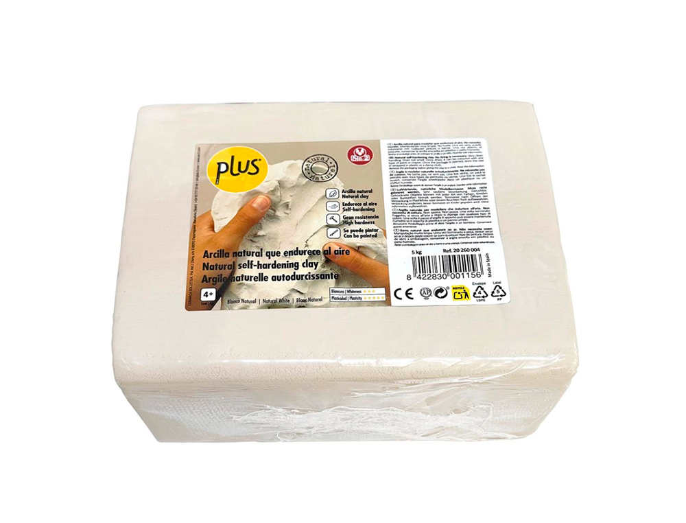 PASTA DE MODELAR SIO-2 PLUS EXTRA COR BRANCO EMBALAGEM DE 5 KG