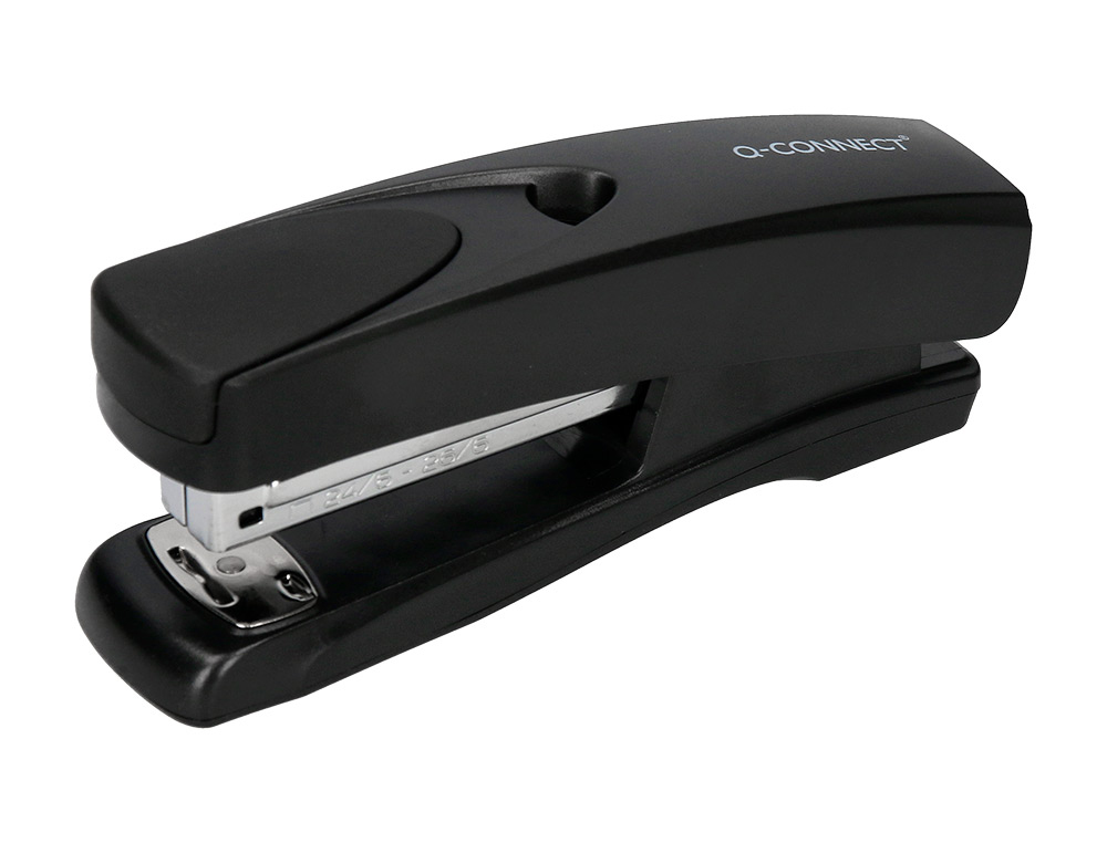 AGRAFADOR Q-CONNECT PLASTICO ABS - PRETO