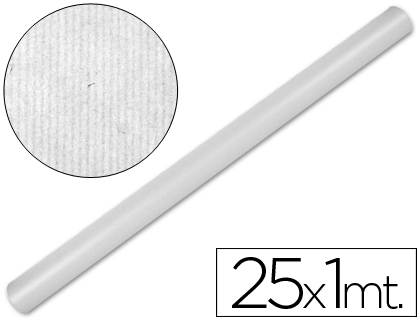 PAPEL KRAFT LIDERPAPEL ROLO BRANCO 1MT X 25MT 65 GR