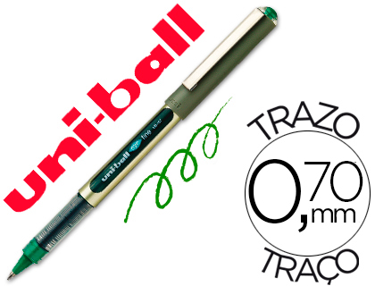 MARCADOR UNI-BALL ROLLER UB-157 VERDE 0,7 MM