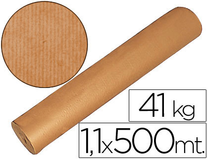 PAPEL KRAFT CASTANHO 1,10 MT X500 MT 41 KG