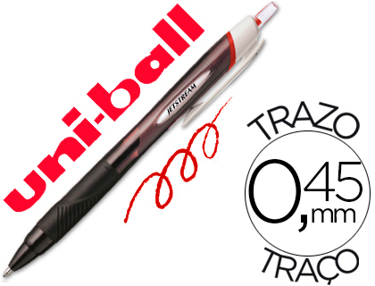MARCADOR UNI-BALL JET STREAM JUNIOR SXN-150 VERMELHO