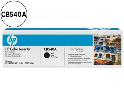 TONER HP CB540A COR LASERJET CP-1215/CP-1515/CP-1518 PRETO WITH CORSPHERE -22.00PAG