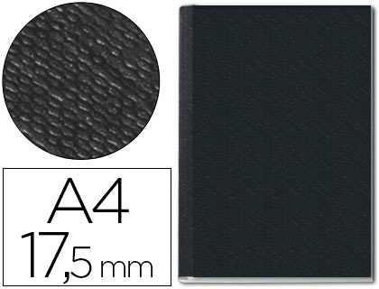 CAPA DE ENCADERNACAO CHANNEL RIGIDA 73940095 PRETO LOMBADA 17,5 MM CAPACIDADE 175 FOLHAS