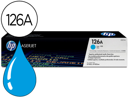 TONER HP LASERJET CP1025 MFP M175A CE311A CIAN -1000 PAG