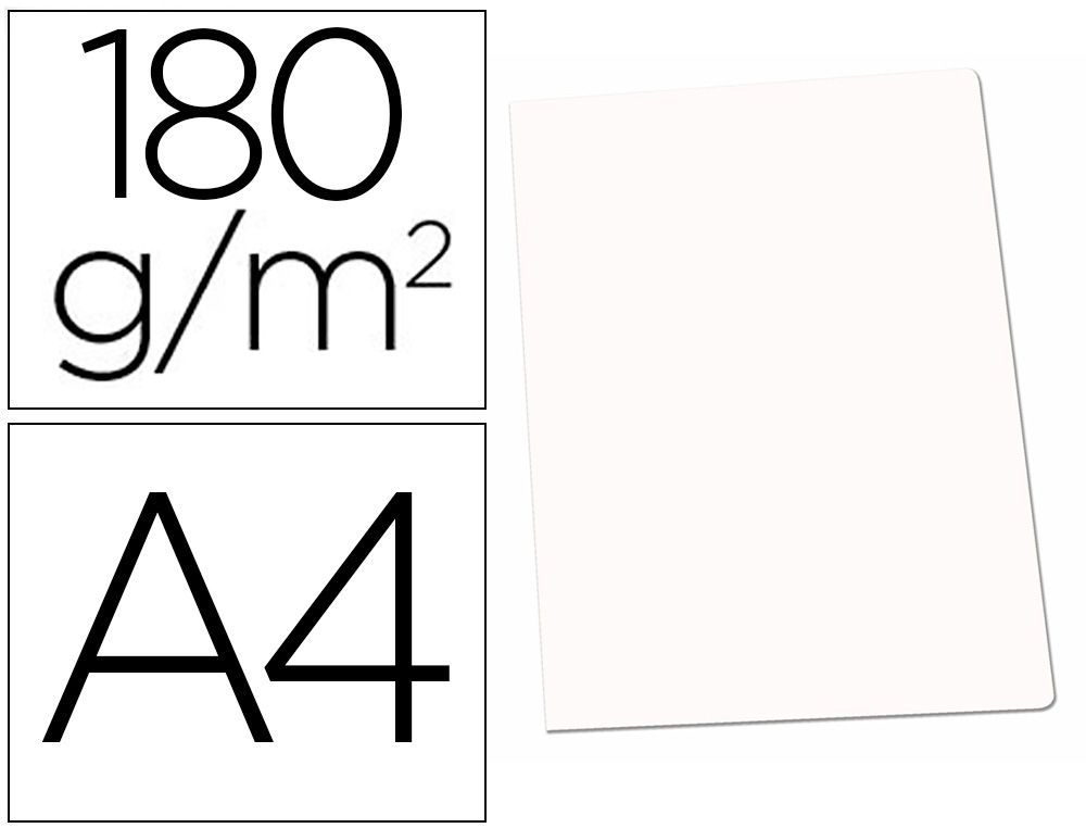 CLASSIFICADOR GIO CARTOLINA DIN A4 BRANCO PASTEL 180 GR
