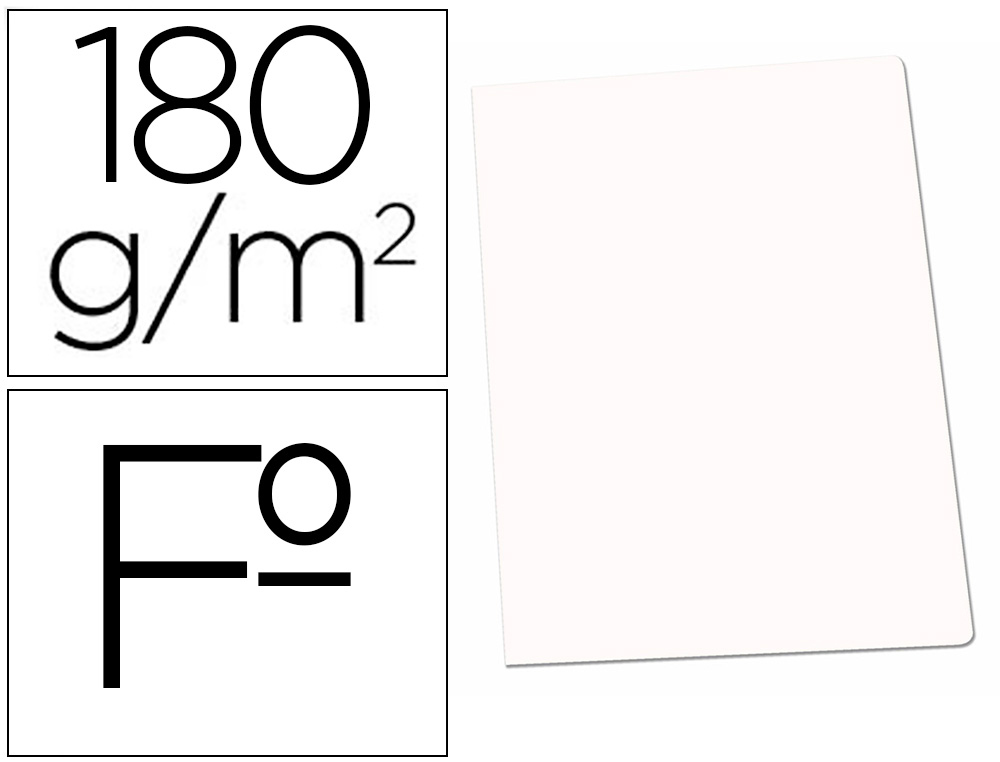 CLASSIFICADOR GIO DE CARTOLINA FOLIO BRANCA PASTEL 180 G/M2