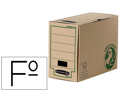 CAIXA PARA ARQUIVO DEFINITIVO FELLOWES FOLIO CARTAO RECICLADO LOMBADA 150 MM