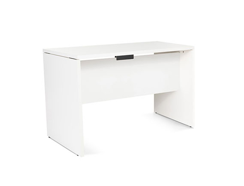 MESA DE ESCRITORIO ROCADA SERIE WORK 120X60 CM ACABAMENTO AW04 BRANCO/BRANCO