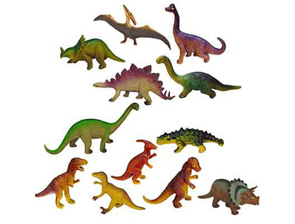 JOGO MINILAND DINOSSAUROS 12 FIGURAS