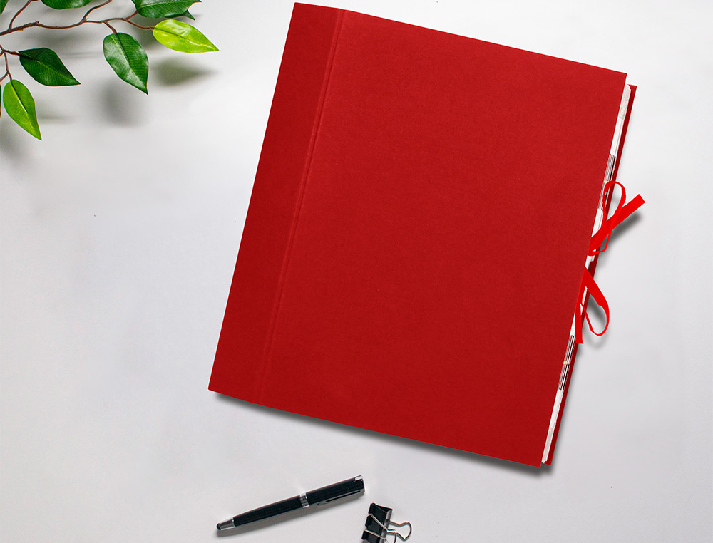 PASTA LIDERPAPEL COM FOLE A-Z, COM 20 DIVISORIAS, FOLIO, BORDEAUX