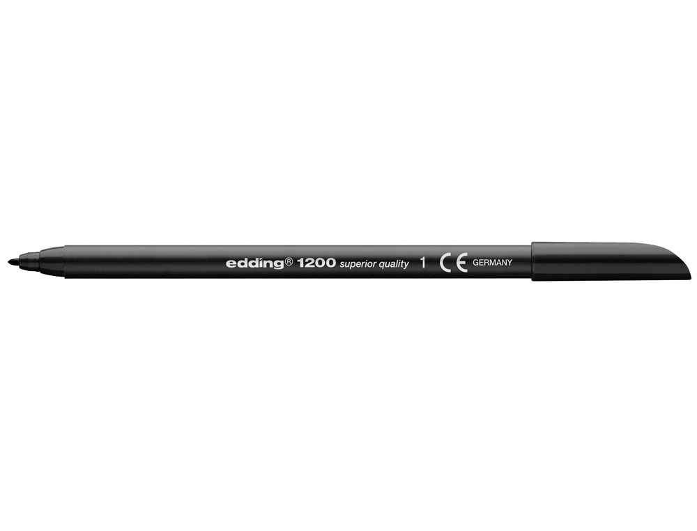 MARCADOR EDDING 1200 PONTA DE FIBRA REDONDA TRACO 1 MM N.1 PRETO