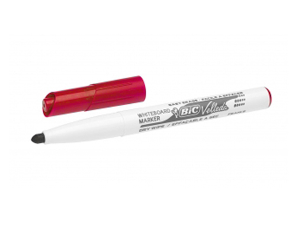 MARCADOR BIC VELLEDA PARA QUADRO BRANCO - VERMELHO PONTA REDEODNDA