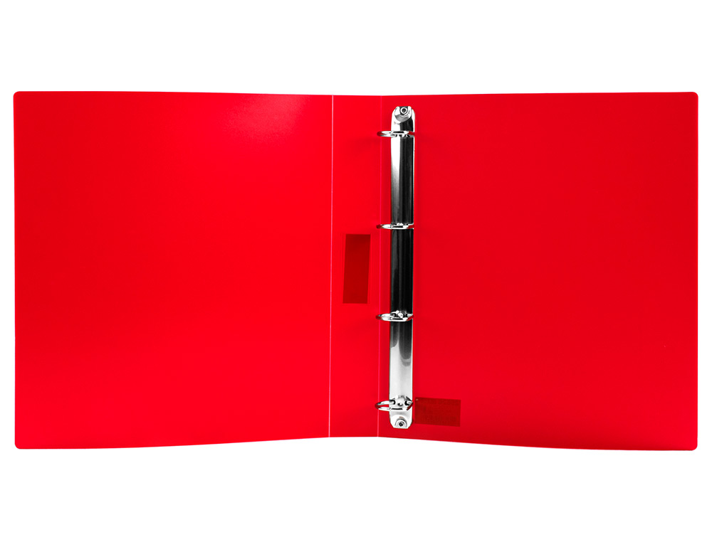 PASTA LIDERPAPEL POLIPROPILENO DIN A4 4 ANEIS 25 MM MISTOS VERMELHO TRANSLUCIDO