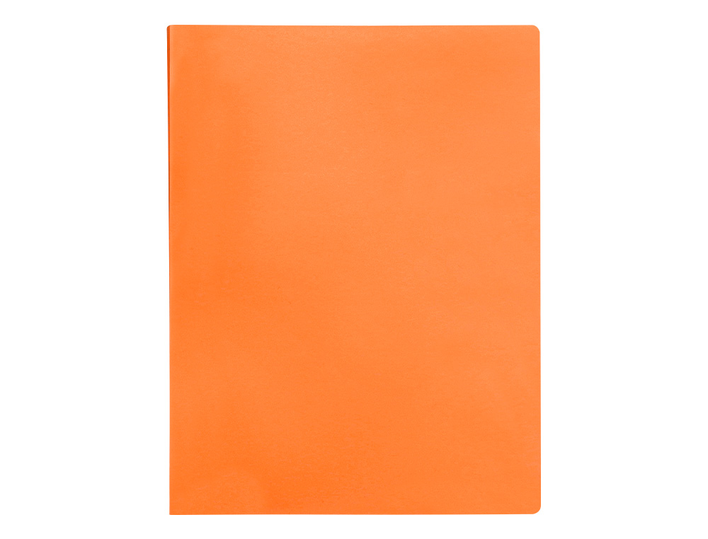 CAPA CATALOGO LIDERPAPEL 10 BOLSAS POLIPROPILENO DIN A4 LARANJA FLUOR OPACO