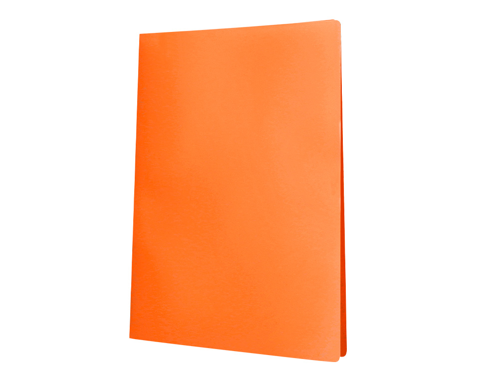 CAPA CATALOGO LIDERPAPEL 10 BOLSAS POLIPROPILENO DIN A4 LARANJA FLUOR OPACO