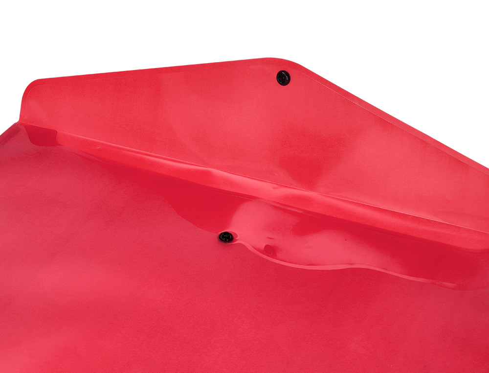 BOLSA PORTA DOCUMENTOS LIDERPAPEL COM MOLA DIN A3 VERMELHO TRANSLUCIDO