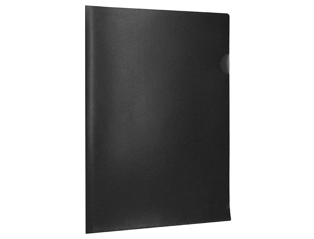 BOLSA DOSSIER LIDERPAPEL DIN A4 POLIPROPILENO PRETO OPACO 20 FOLHAS