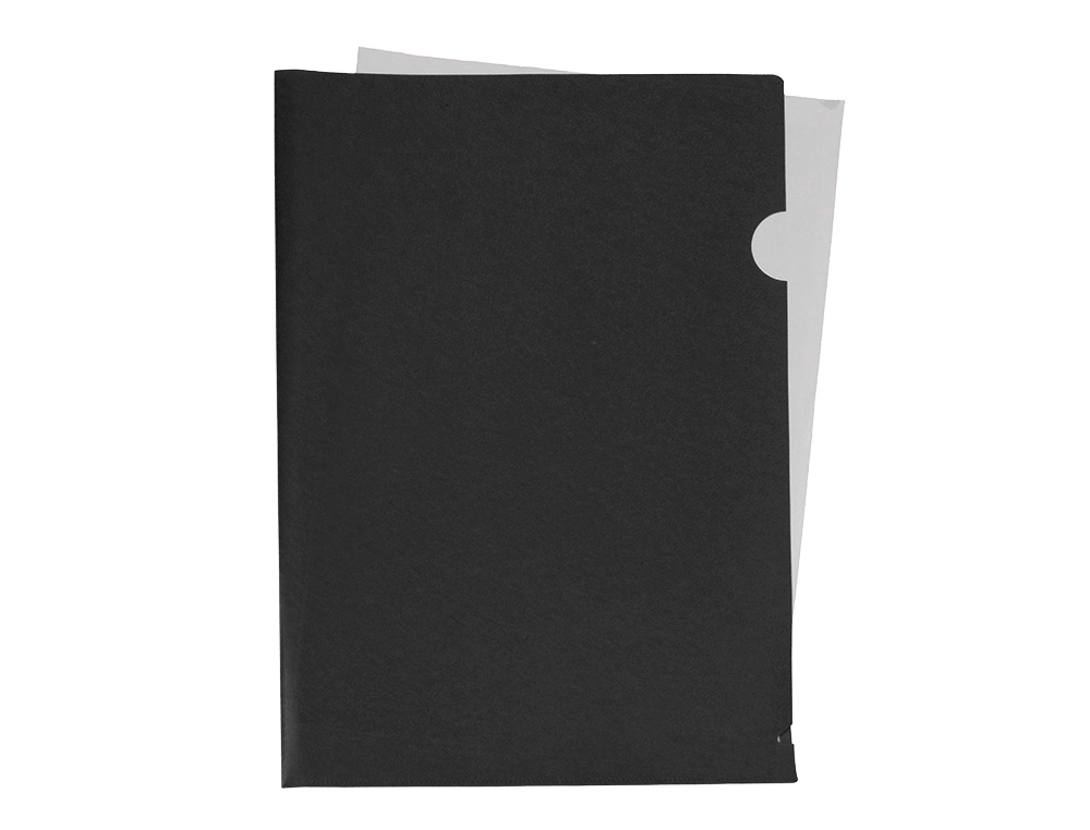 BOLSA DOSSIER LIDERPAPEL DIN A4 POLIPROPILENO PRETO OPACO 20 FOLHAS
