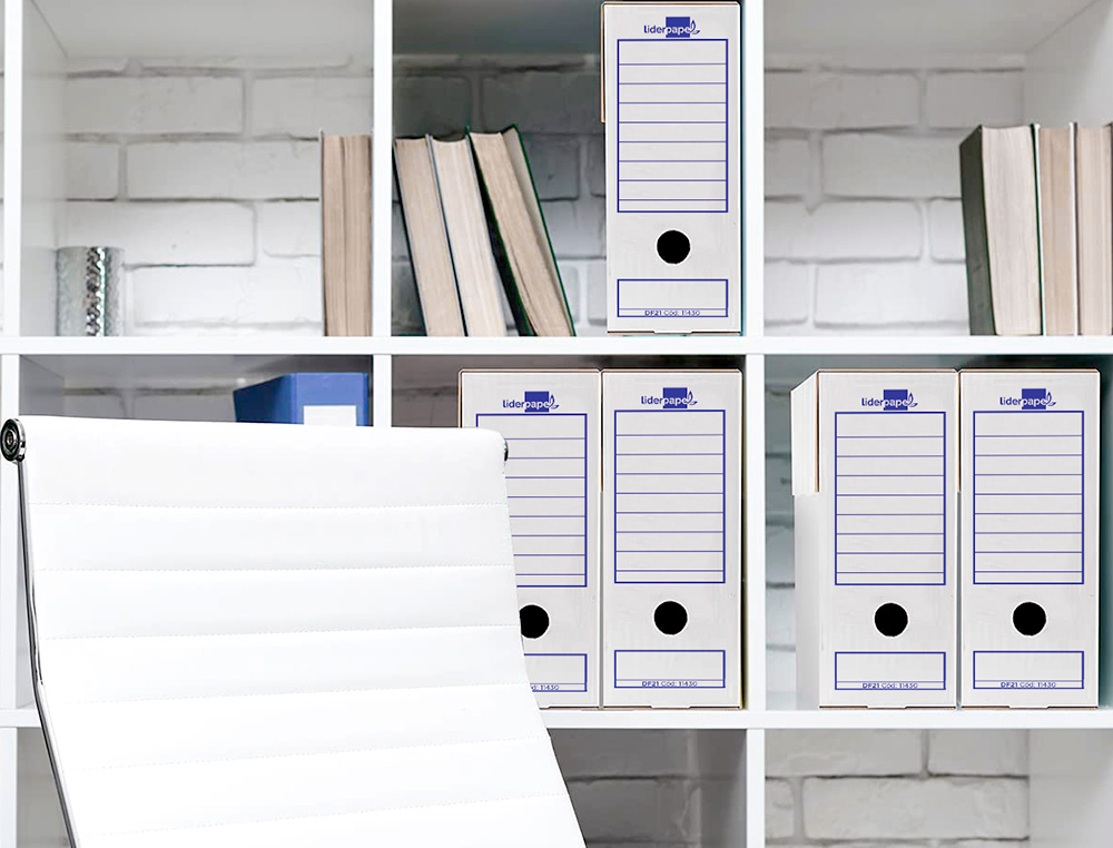 CAIXA PARA ARQUIVO DEFINITIVO LIDERPAPEL FORMATO FOLIO PROLONGADO