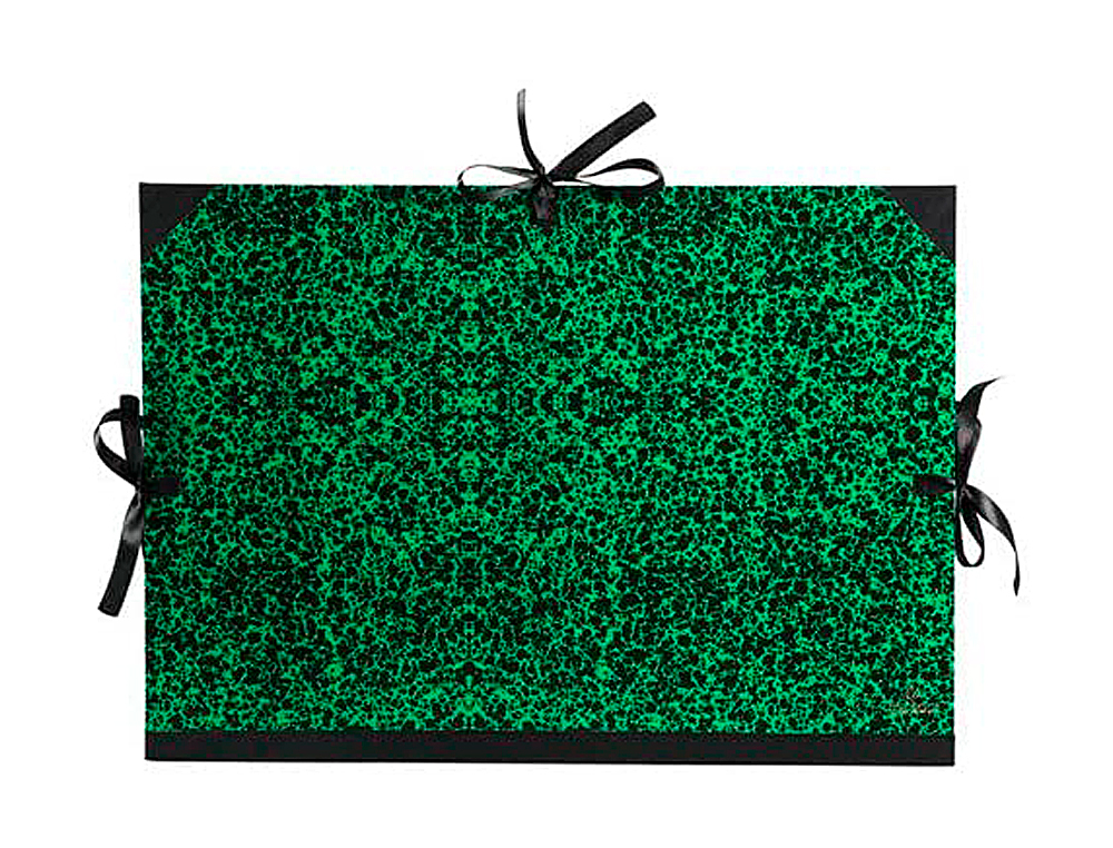 PASTA DE DESENHO CANSON CLASSIC 52X72 CM COM LACOS MARMORE VERDE
