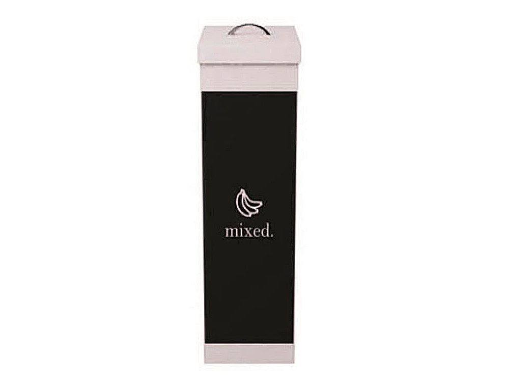 CONTENTOR PARA RECICLAGEM PAPERFLOW COM TAMPA POLIESTIRENO PARA RESIDUOS ORGANICOS 60 L 76X36,3X26,3 CM