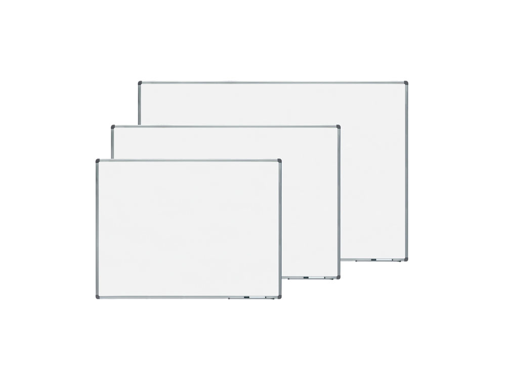 QUADRO BRANCO ROCADA ACO VITRIFICADO MAGNETICO MOLDURA ALUMINIO E CANTOS PVC 90X60 CM INCLUI BANDEJA PARA MARCADOR