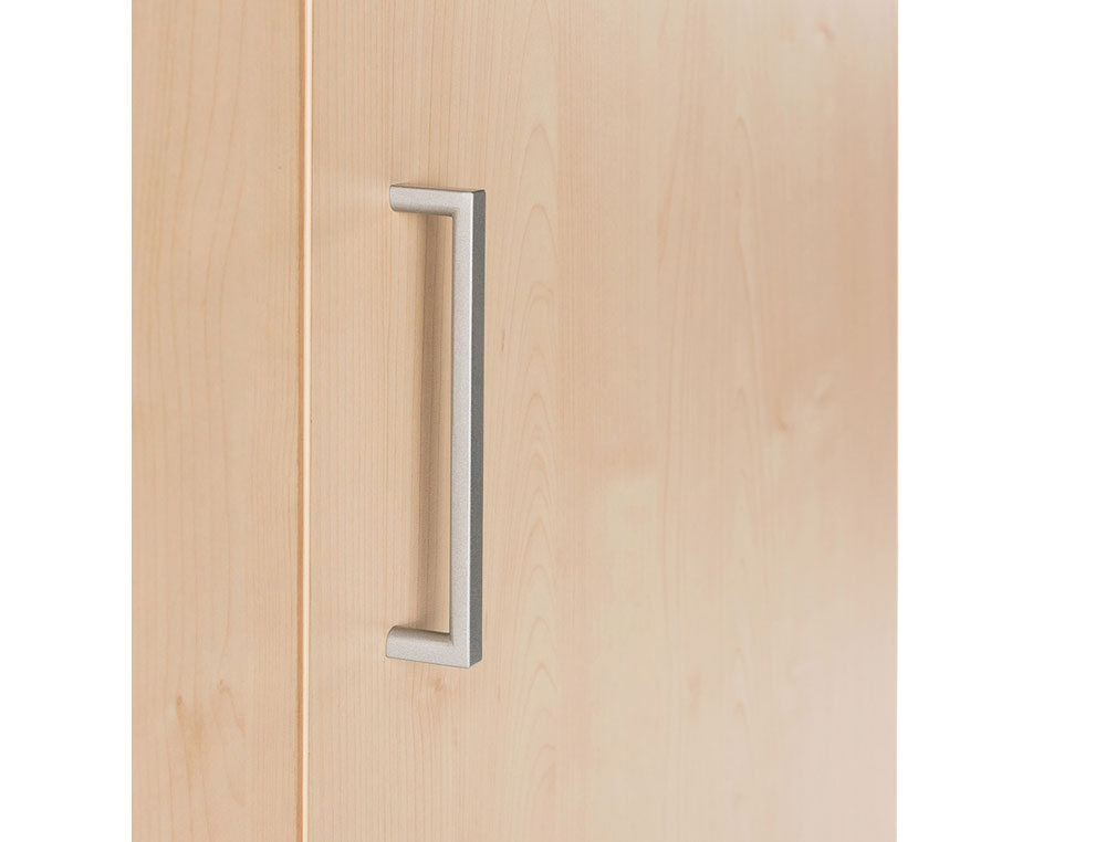 ARMARIO ROCADA COM DOIS ESTANTES E DOIS PORTAS INFERIORES SERIE STORE 156X90X45 CM ACABAMENTO AW04 BRANCO/BRANCO