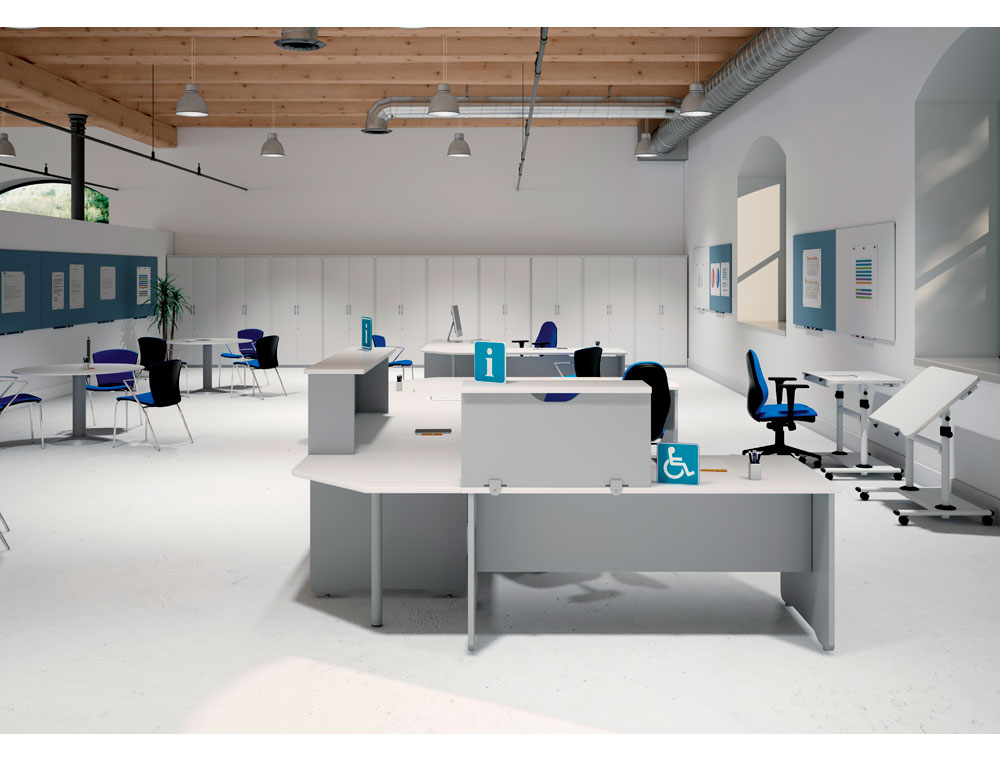 APOIO DE SECRETARIA ROCADA VALIDO PARA MESAS WORK METAL EXECUTIVE 160X30X40 CM ACABAMENTO AW04 BRANCO/BRANCO