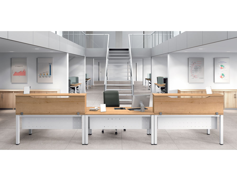 APOIO DE SECRETARIA ROCADA VALIDO PARA MESAS WORK METAL EXECUTIVE 160X30X40 CM ACABAMENTO AW04 BRANCO/BRANCO