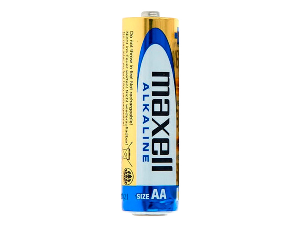 PILHA MAXELL ALCALINA 1.5 V TIPO AA LR06 BLISTER DE 4 UNIDADES