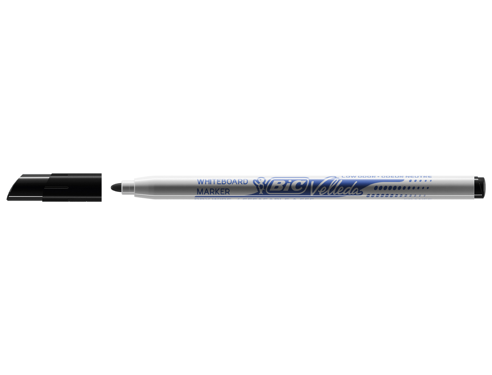 MARCADOR BIC VELLEDA FINO PARA QUADRO PONTA REDONDA 1,5 MM PRETO