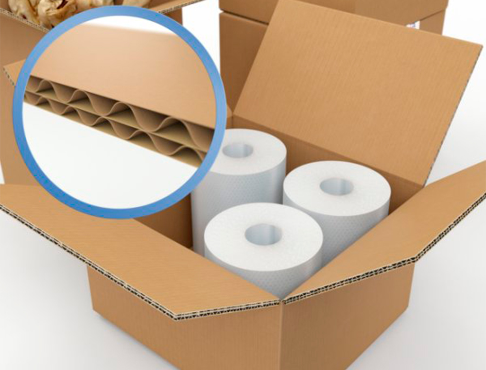CAIXA PARA EMBALAR Q-CONNECT CASTANHO QUALIDADE DUPLO CANAL 304X150X217 MM