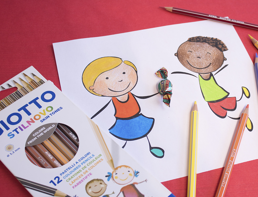 LAPIS DE COR GIOTTO STILNOVO AGUARELAVEIS SKIN TONES CAIXA DE 12 CORES