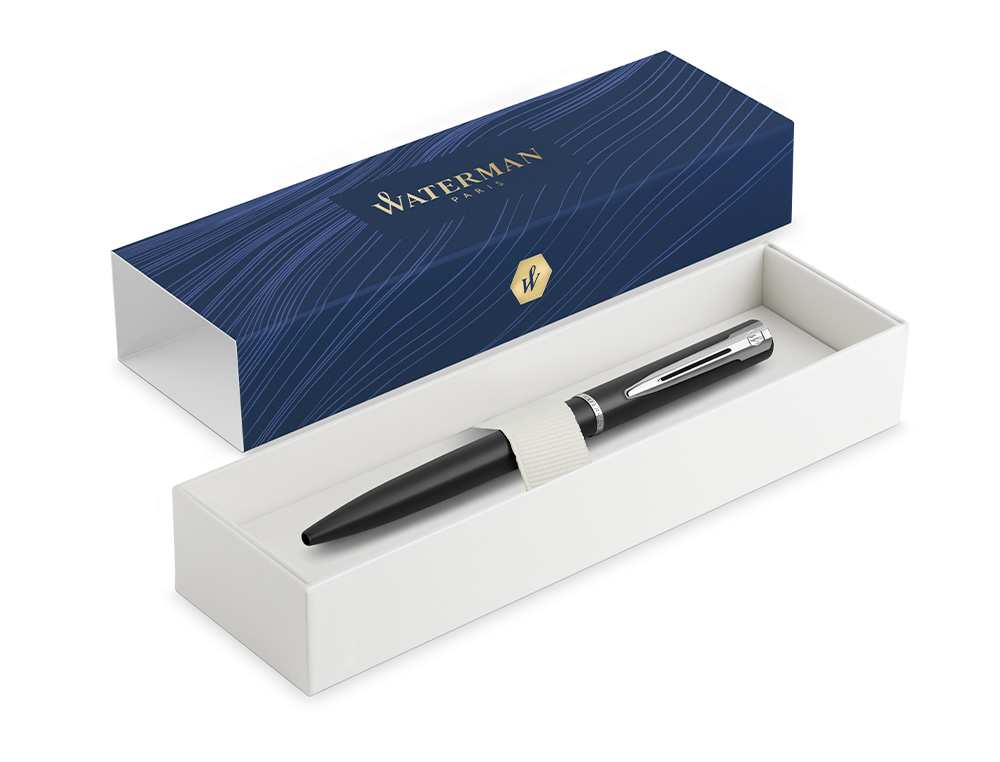 ESFEROGRAFICA WATERMAN ALLURE LACADA PRETO EM ESTOJO DE OFERTA