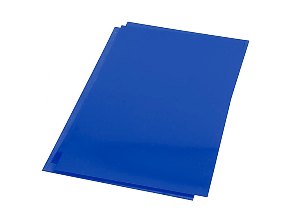 CAPA DE ENCADERNACAO Q-CONNECT PVC DIN A4 OPACA AZUL 180 MICRONS PACK DE 100 UNIDADES