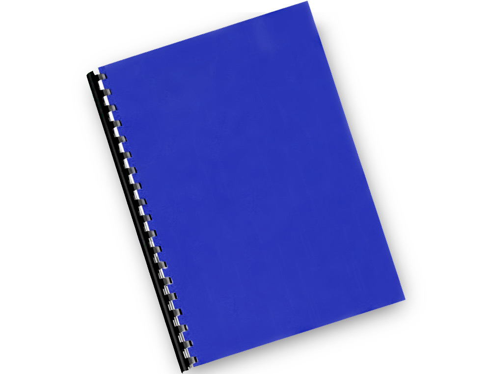 CAPA DE ENCADERNACAO Q-CONNECT PVC DIN A4 OPACA AZUL 180 MICRONS PACK DE 100 UNIDADES